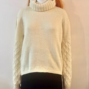 Cowl Neck Sweater with Bell Sleeves